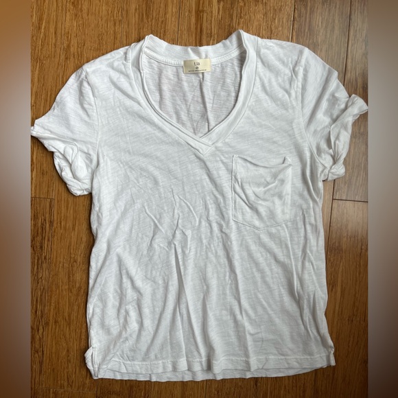 Anthropologie T.la Petite V-Neck Roll Cuff Basic T-Shirt bundle tie dye size XS - Picture 9 of 14